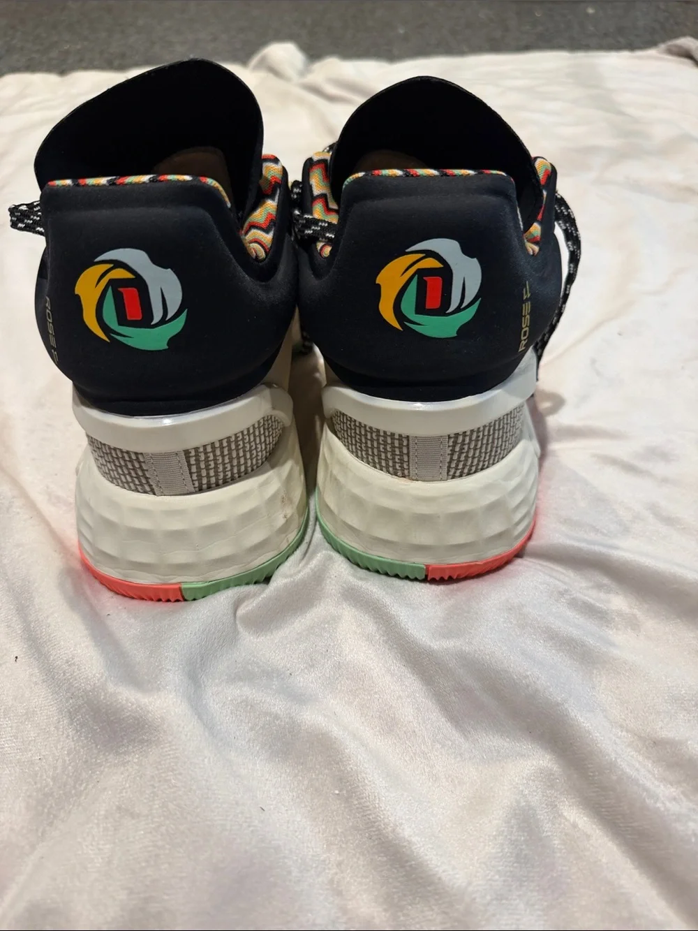 adidas White Black Gold Performance Basketball Shoes